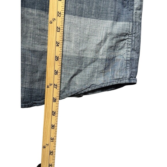 Timberland Slim Fit Plaid Shirt Men’s L Blue Gray Short Sleeve Button Down - Picture 7 of 8